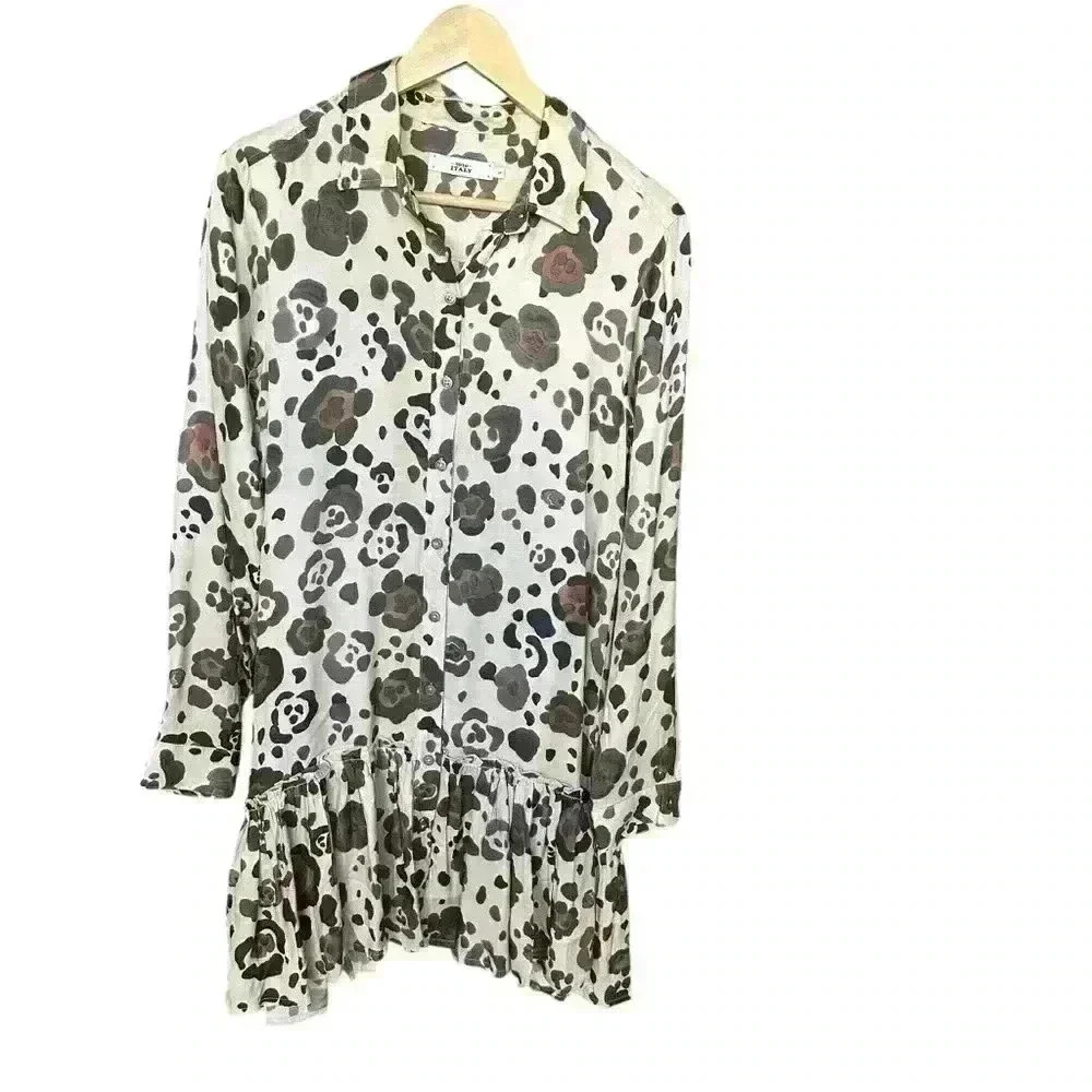 0039 Italy Marcia shirt dress S/M - Picture 4 of 11